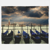 VENETIË GONDELS FLEECE DEKEN (Voorkant (Horizontaal))