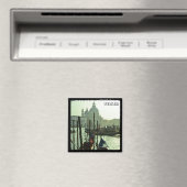 Venetië - Gondolas, Architectuur (Fridge Magnet) Magneet (Insitu (Vaatwasser))