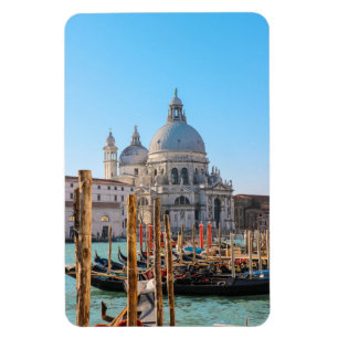 Venetië Gondolas voor de Basilica Magnet Magneet