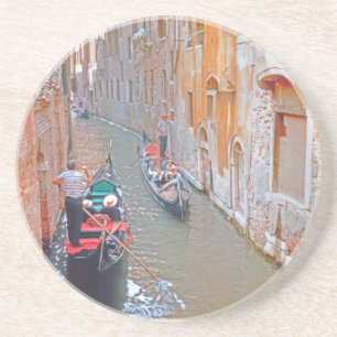 Venetië - Gondolier Zandsteen Onderzetter