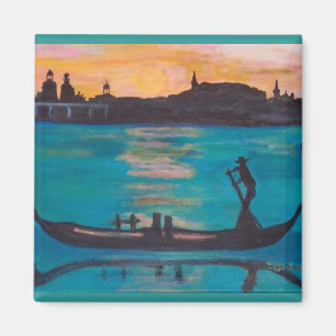 Venetië gondoliers magneet
