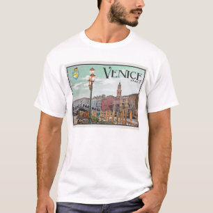 Venetië - Grand Canal en Rialto Bridge T-shirt