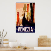 "Venetië"  Italiaanse reisposter Poster (Keuken)
