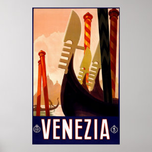 "Venetië" Italiaanse reisposter Poster