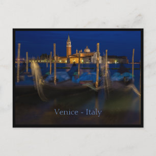Venetië, Italië bij nacht briefkaart