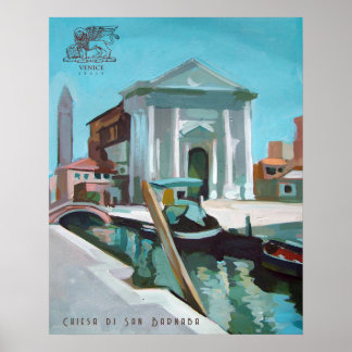Venetië, Italië | Campo San Barnaba Poster