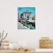 Venetië, Italië | Campo San Barnaba Poster (Keuken)
