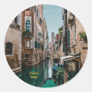 Venetië Italië De drijvende stad Ronde Sticker