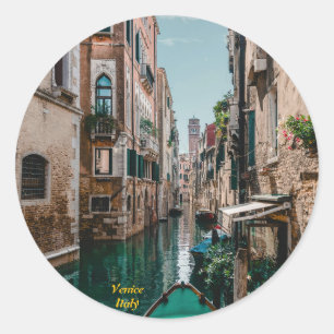 Venetië Italië De drijvende stad Ronde Sticker
