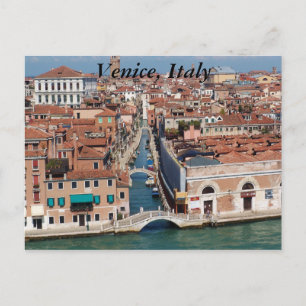 Venetië, Italië, fotografie op een ansichtkaart. Briefkaart