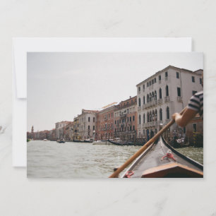 Venetië Italië Gondel Film Foto Plat Postkaart Bedankkaart