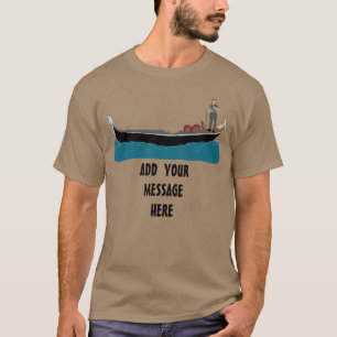 Venetië, Italië Gondola en Gondolier Italy T-Shi T-shirt