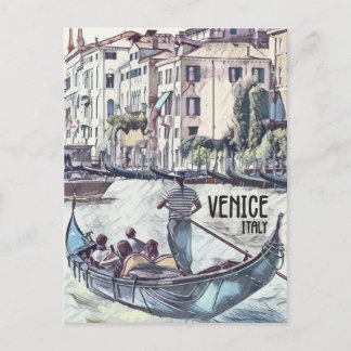 Venetië Italië Gondola stijl World Travel Briefkaart