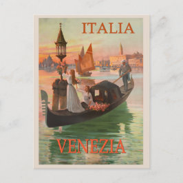  Venetië Italië Gondola Travel Briefkaart