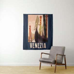  Venetië Italië Gondola Travel Wandkleed