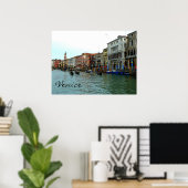 Venetië, Italië Gondolas op het Poster van het Gro (Thuiskantoor)