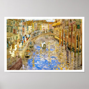 Venetië, Italië: Het Grote Kanaal door Prendergast Poster