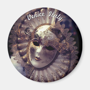 Venetië, Italië (IT) - Mysterious Carnival Mask Magneet