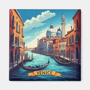 🛶 Venetië Italië Kanaal Reis Herinnering Cadeau � Magneet