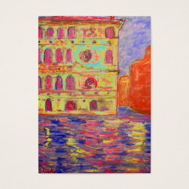 venetië italië kunst visitekaartjes (Voorkant)