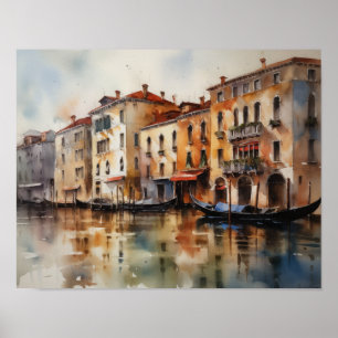 Venetië Italië Landschapskunst Print Poster