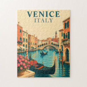 Venetië Italië Legpuzzel Rialto Brug Gondel