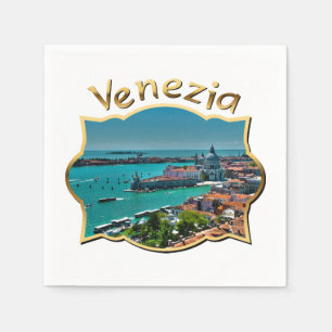 Venetië, Italië - Luchtfoto Servetten