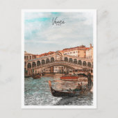 Venetië Italië Mooie kleur schets landschap Briefkaart (Voorkant)