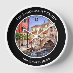 Venetië Italië Pen en was Waterverf Schilderen