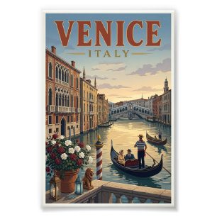 Venetië Italië Reisposter Foto Afdruk