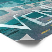 Venetië Italië Reisvacature Gondola Poster (Hoek)