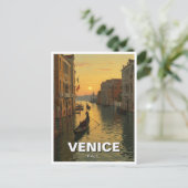 Venetië Italië Reizen Souvenir Schilderij Briefkaart (Staand voorkant)