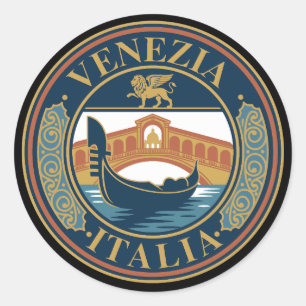 Venetië Italië Ronde Sticker