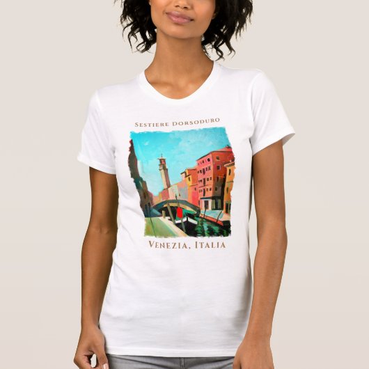 Venetië, Italië | Sestiere Dorsoduro T-shirt (Voorkant)