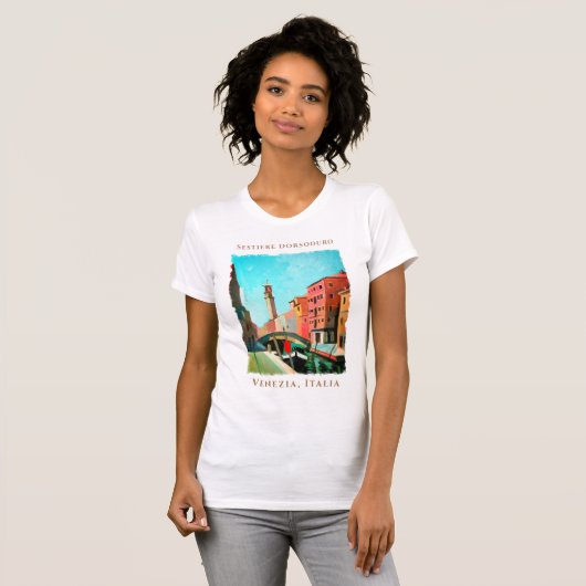 Venetië, Italië | Sestiere Dorsoduro T-shirt (Voorkant volledig)