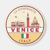Venetië Italië Skyline Embleem Magneet