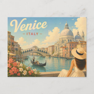 Venetië, Italië - The Lady in the Hat Travel Briefkaart