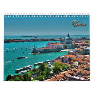 Venetië, Italië - Uitzicht vanuit de lucht Kalender