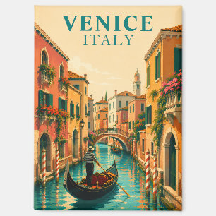 Venetië Italië Venetiaans Venetiaans Kanaal Vintag Magneet