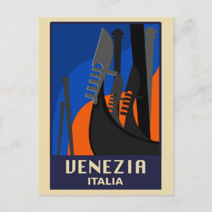 Venetië, Italië Vintage Travel Briefkaart