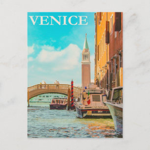 Venetië, Italië Vintage Travel Briefkaart