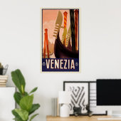 Venetië, Italië Vintage Travel Poster (Thuiskantoor)