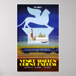 Venetië, Orient Express-reisposter Poster