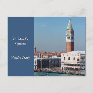 Venetië, San Marcoplein fotografie, Grand Canal Briefkaart