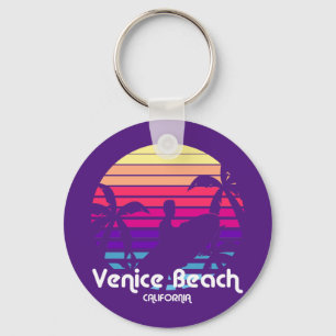 Venetië Strand Californië Zonsondergang Sleutelhanger