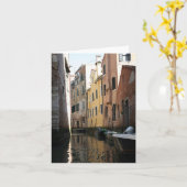 Venetië van de Gondel Kaart (Gele Bloem)