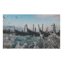 Venetië, Venetië. Gondels. Italië