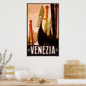Venetië, Venezia Vintage Travel Poster (Keuken)