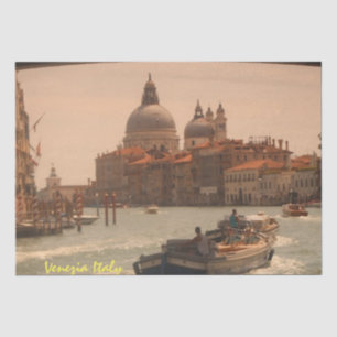 Venetië — Vintage van het Grote Kanaal van Italië Tissuepapier