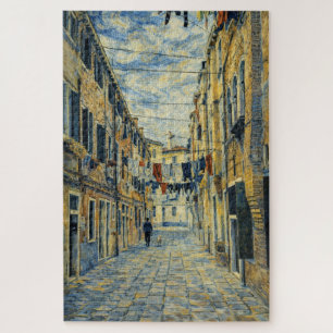 Venetië Wasmachstraat Van Gogh Stijl Kunstpuzzel Legpuzzel